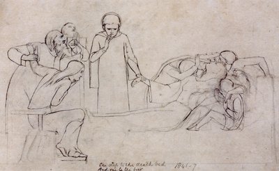 ドクター、モーナーズ、ミネルヴァの人物のための研究、1846 作： William Holman Hunt
