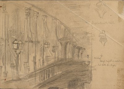 ロンドン橋の研究、1863年 作： William Holman Hunt