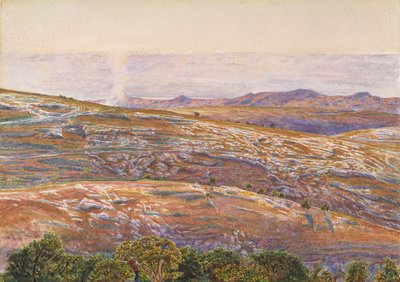 シロアムから見た死海（1861年   作： William Holman Hunt