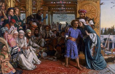 神殿での救い主の発見 作： William Holman Hunt