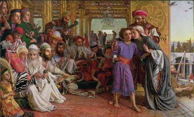神殿での救い主の発見 作： William Holman Hunt