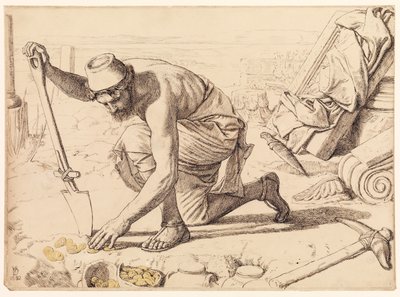 隠された宝、1892 作： William Holman Hunt