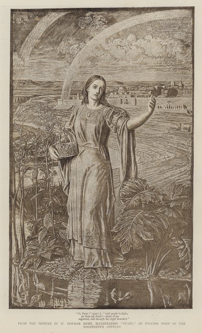 真珠、14世紀の英国の詩 作： William Holman Hunt