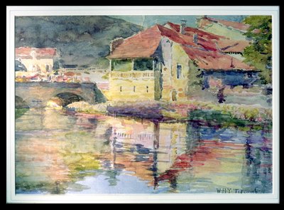 川沿いの大陸のタウンシップ 作： William Holt Yates Titcomb
