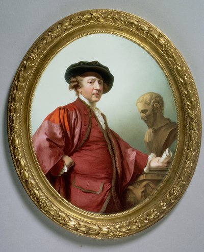 ジョシュア・レイノルズの肖像（1723-92）1786（銅のエナメル） 作： William Hopkins Craft