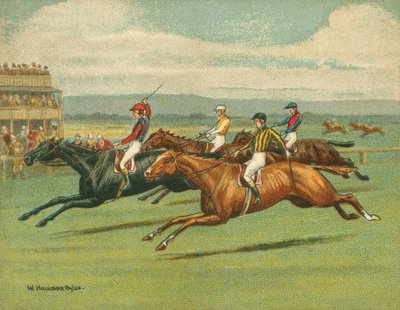 歴史的および近代的なレース、フラットレース、馬 作： William Hounsom Byles