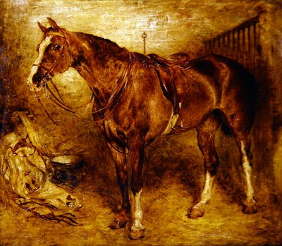 厩舎の馬 作： William Huggins