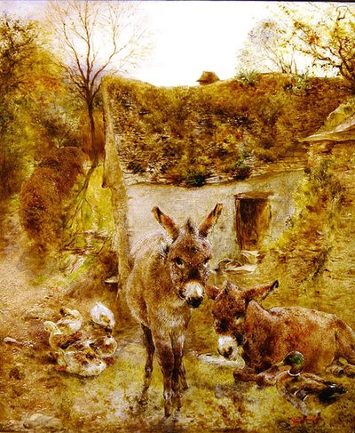 農場のロバとアヒル 作： William Huggins