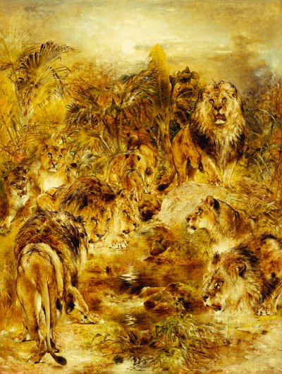 飲酒場所、1878 作： William Huggins