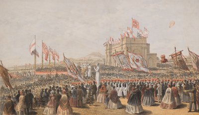 1863 年 9 月 9 日にバクスター パーク ダンディーが開園 作： William Husband McFarlane