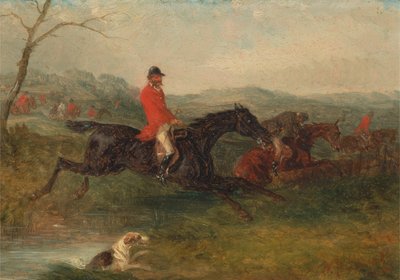 Foxhunting: 小川の掃除 作： William J. Shayer