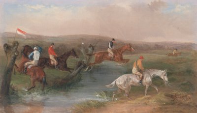 障害物競走：小川 作： William J. Shayer