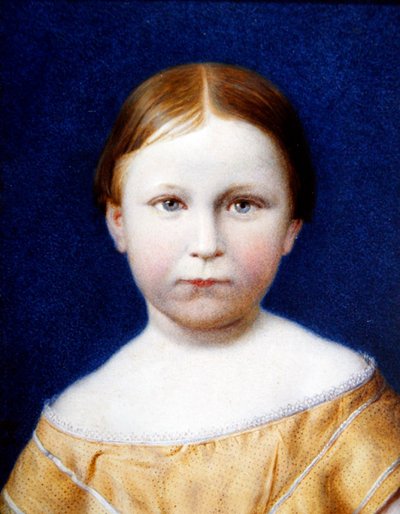 アーティストの娘の肖像 作： William J. Webbe or Webb