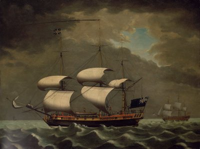 奴隷船 1780年頃 油彩・キャンバス 作： William Jackson