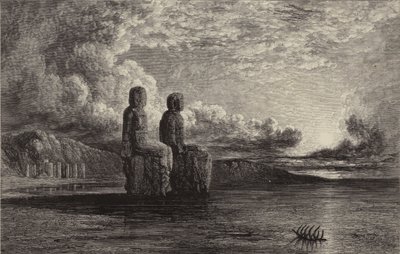 メムノン像（彫刻 作： William James (after) Muller