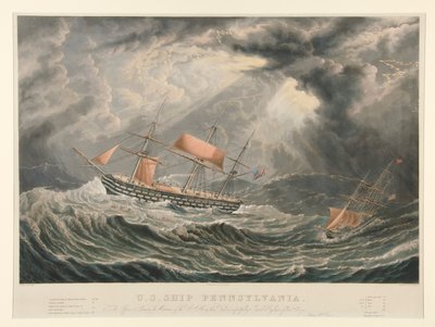 アメリカ艦ペンシルバニア 作： William James Bennett