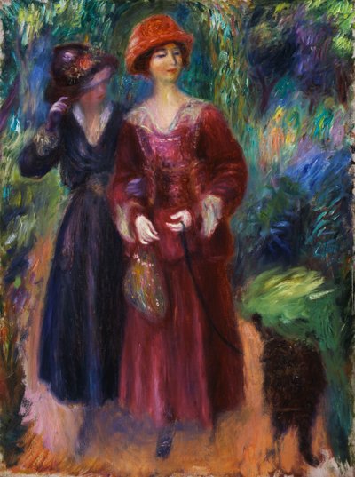 公園を散歩する 作： William James Glackens