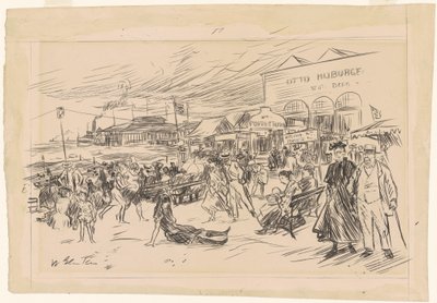 コニー アイランド ボードウォーク 作： William James Glackens
