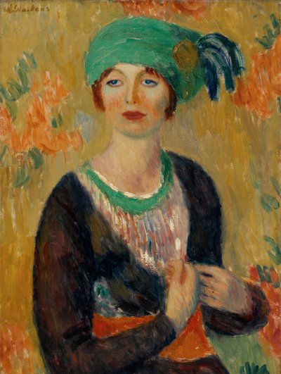 グリーンターバンの女の子 作： William James Glackens