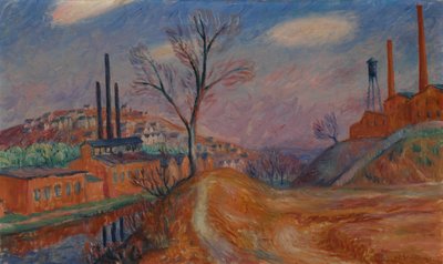 ランドスケープ - 工場 作： William James Glackens