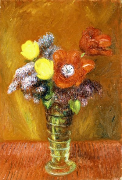 ライラックとチューリップ 作： William James Glackens