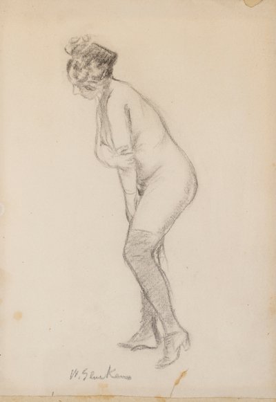 立っている裸の女性 作： William James Glackens