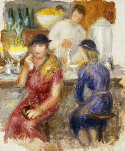 「ソーダファウンテン」の勉強 作： William James Glackens