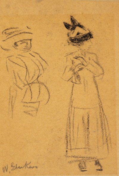 二人の女性 作： William James Glackens
