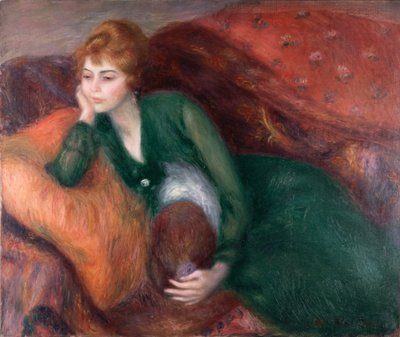 緑衣の若い女 1915年頃 油彩・カンヴァス 作： ウィリアム・ジェームス・グラケンズ