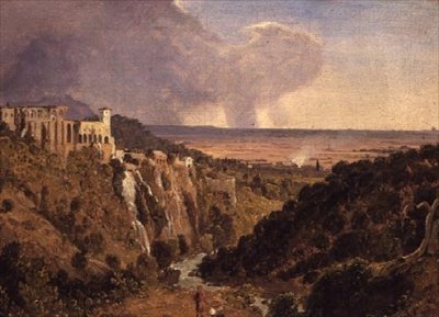 チボリとその向こうに広がる田園風景 作： William James Linton