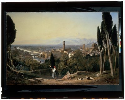 サン・ミニアートからフィレンツェとアルノ川を望む 作： William James Muller