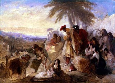 Byron Laments」（油彩・キャンバス） 作： William James Muller