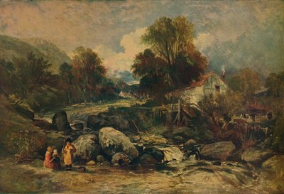 カーナーヴォンシャー、ランウストの近くにあるドルイギャログミル、c1844 作： William James Muller