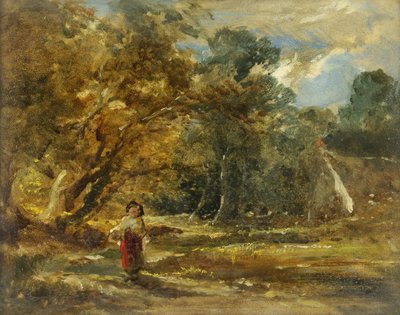 女の子のいる風景（船内の油） 作： William James Muller