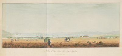 ケープタウン、テーブル ベイ、タイガーバーグの眺め。「南アフリカの内陸部の旅」vol. 1 作： William John (after) Burchell