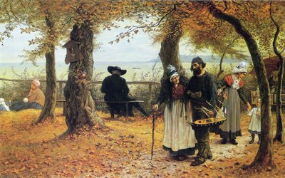 教会に元投票をもたらす、1875 作： William John Hennessy