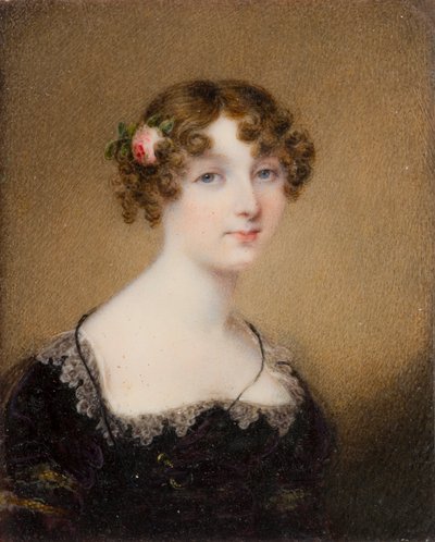 レディ・ルーシー・ホイットモアの肖像、旧姓ブリッジマン（1792-1840）、1812-40年頃（油とキャンバス） 作： William John Newton
