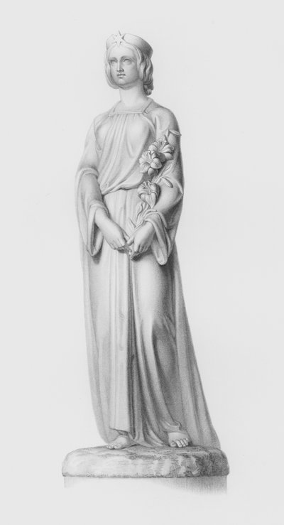 J・ダーラムの彫像からW・ロフェが彫った「貞節」（彫刻 作： William John Roffe