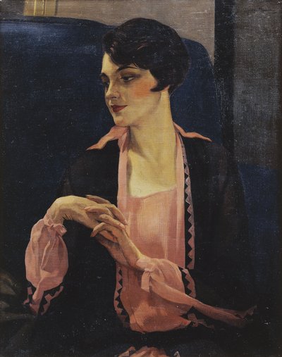女性の肖像、ハーフレングス、1905 作： William Kay Blacklock