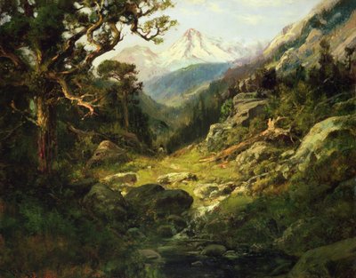 シャスタ山のある風景 作： ウィリアム・キース