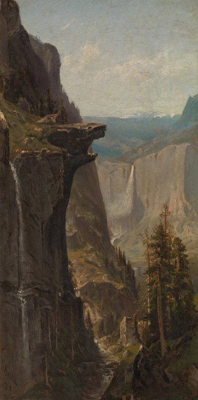 ヨセミテ滝、グレーシャー ポイントから、1879 年。 作： William Keith
