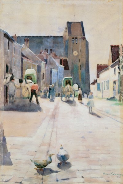 メインストリート、グレシュルロワン、1884 作： William Kennedy