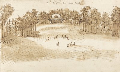 ディアパーク（紙にペンでインクを塗ったもの） 作： William Kent