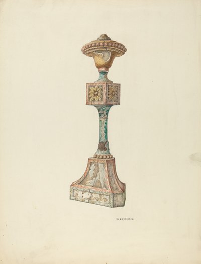 Ceremonial Candlestick Ecclesiastical Furniture, c. 1941. 作： William Kieckhofel