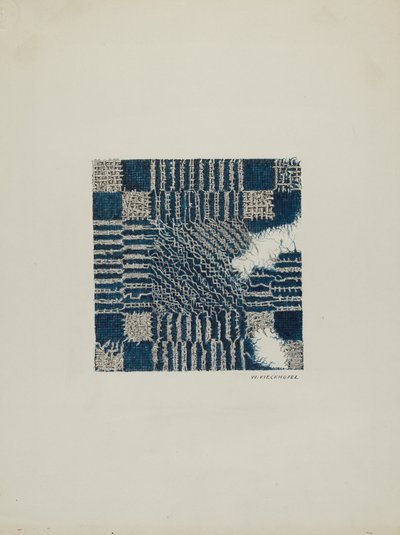 Coverlet Section of, c. 1940. 作： William Kieckhofel