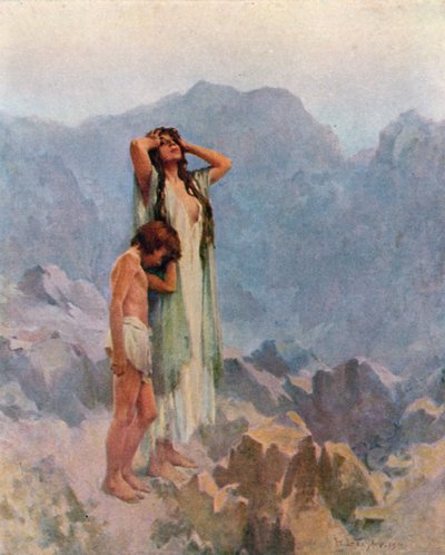 荒野のハガルとイシュマエル 作： William Ladd Taylor
