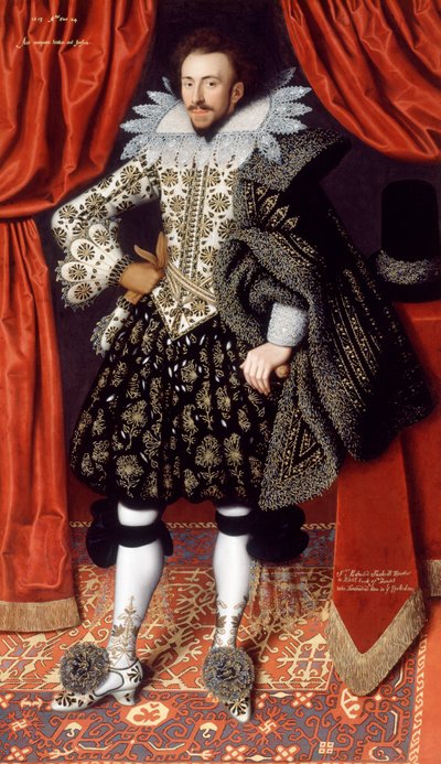 Richard Sackville c.1613 (óleo sobre tela) 作： William Larkin