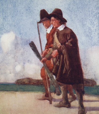 Izaak Walton による The Compleat Angler のイラスト (カラー リソ) 作： William Lee Hankey