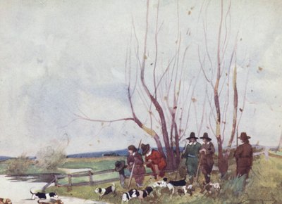 Izaak Walton による The Compleat Angler のイラスト (カラー リソ) 作： William Lee Hankey