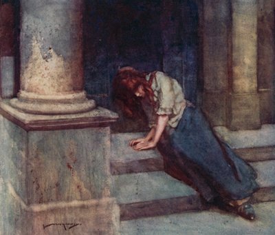 Oliver Goldsmith による The Deserted Village のイラスト (カラーリソ) 作： William Lee Hankey